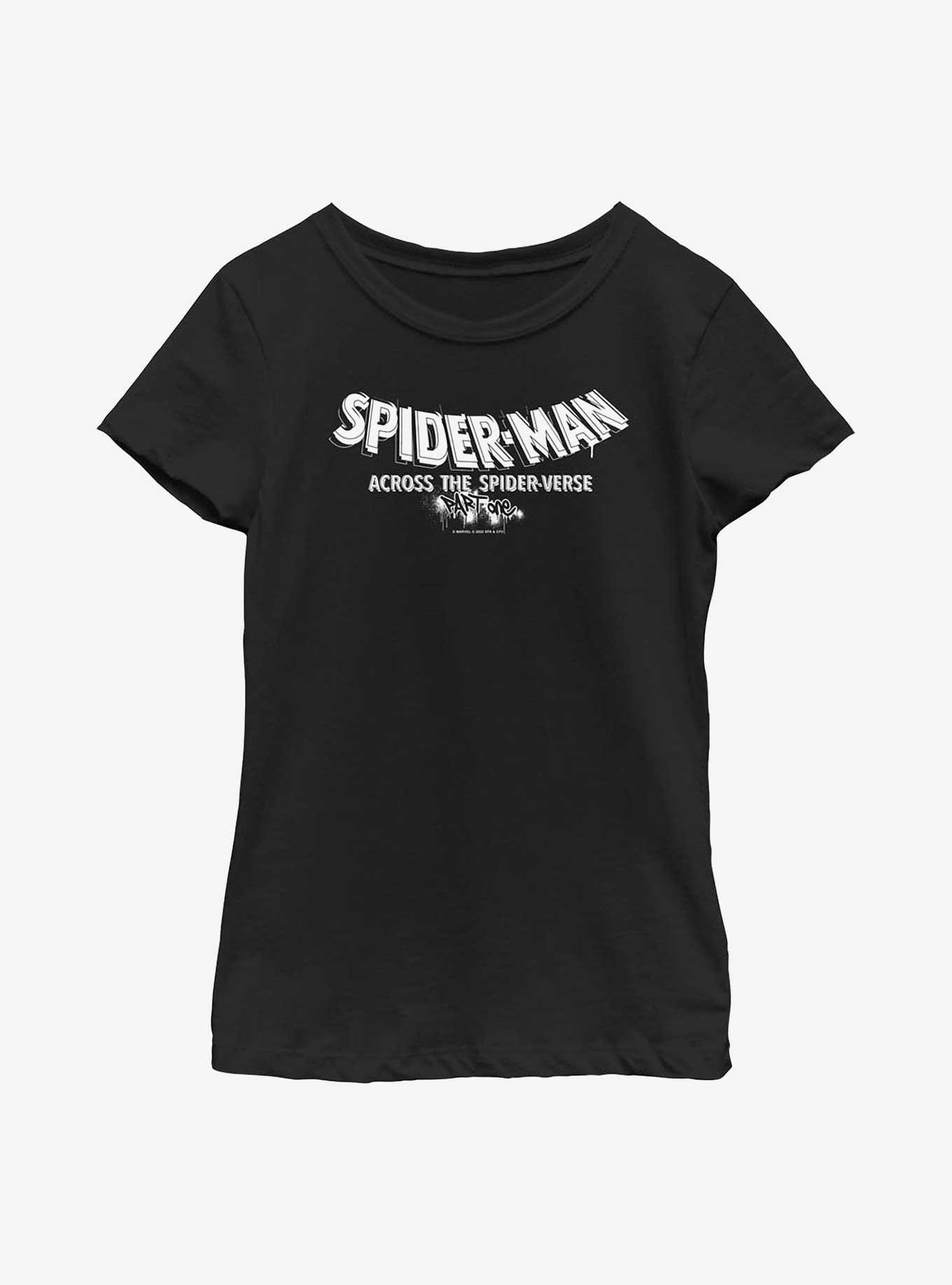 Marvel Spider-Man: Across The Spider-Verse Part One Logo Youth Girls T-Shirt, , hi-res