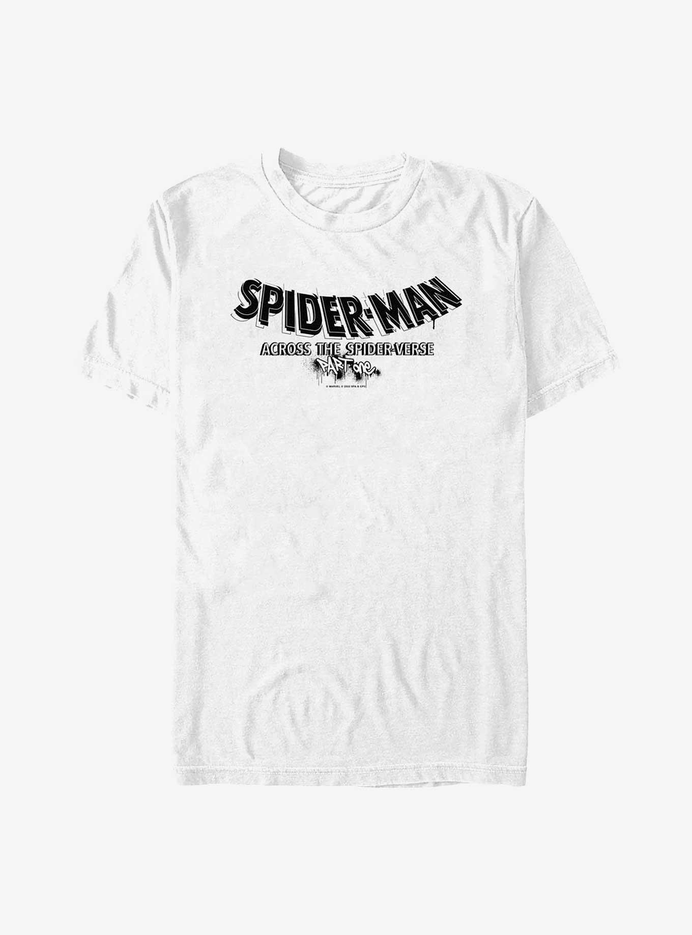 Marvel Spider-Man: Across The Spider-Verse Part One Logo T-Shirt, WHITE, hi-res
