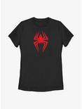 Marvel Spider-Man: Across The Spider-Verse Alternate Miles Morales Logo Womens T-Shirt, BLACK, hi-res