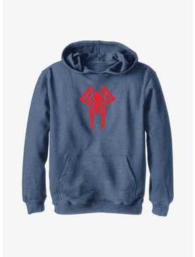 Marvel Spider-Man: Across The Spider-Verse Miguel O'Hara 2099 Logo Youth Hoodie, , hi-res