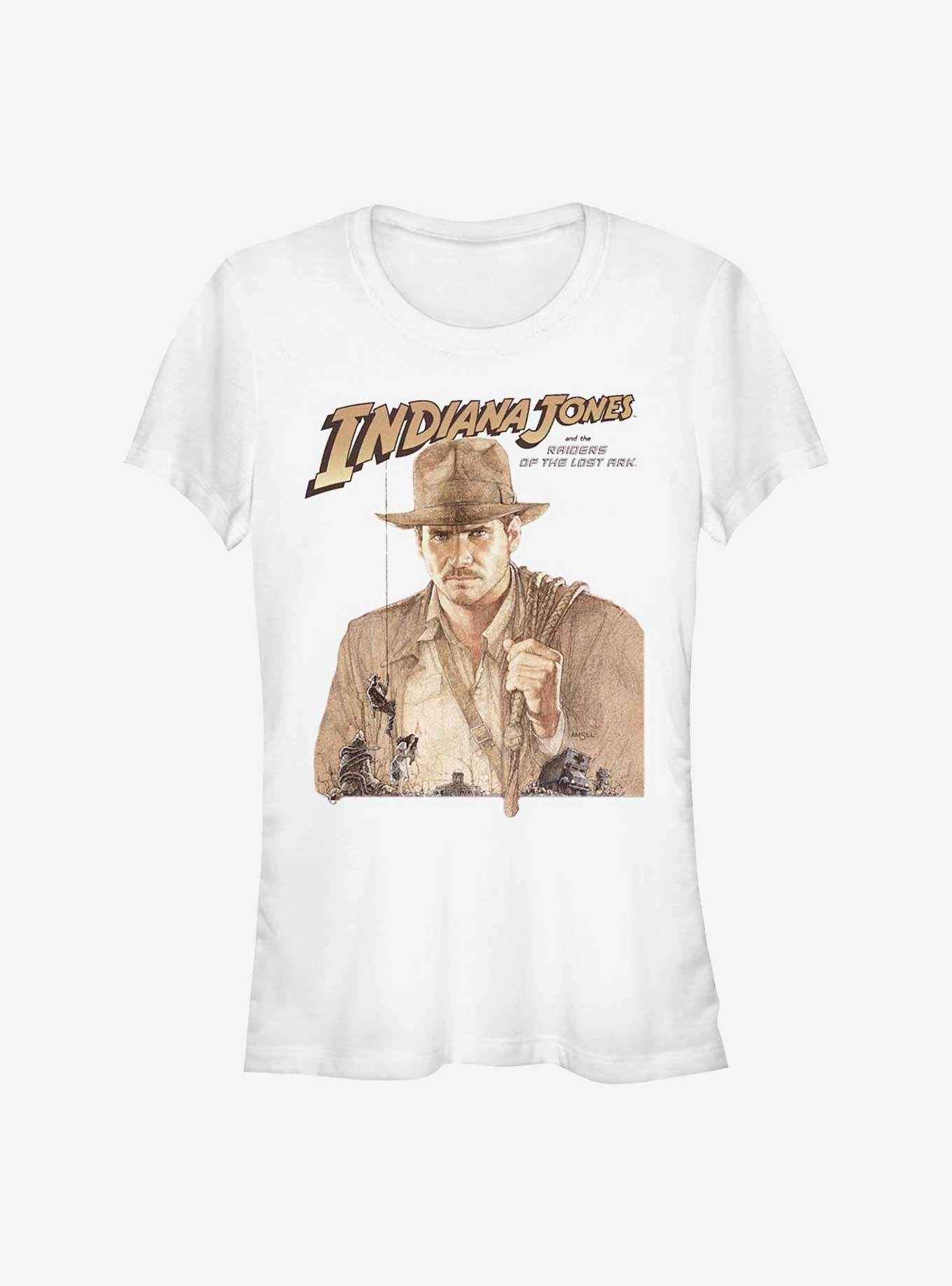 Indiana Jones and the Raiders of the Lost Ark Archaeologist Portrait Girls T-Shirt, , hi-res