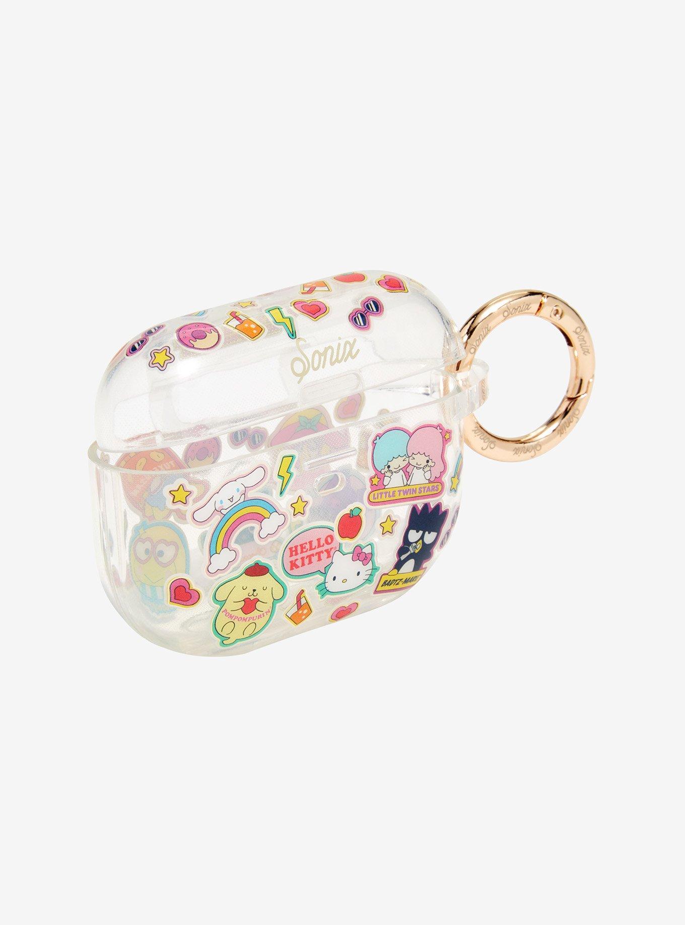 Sanrio Hello Kitty & Friends Sticker Allover Print Pro Wireless Earbuds Case, , hi-res