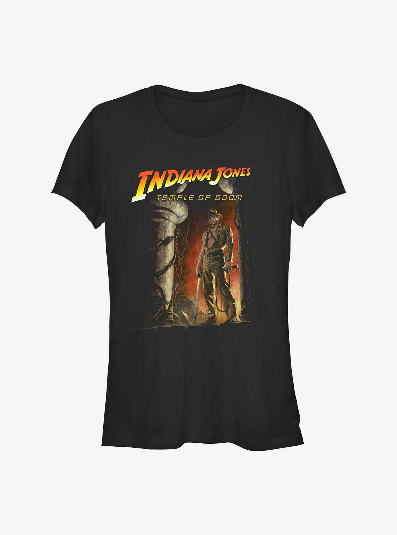 Indiana Jones and the Temple of Doom Poster Girls T-Shirt, BLACK, hi-res