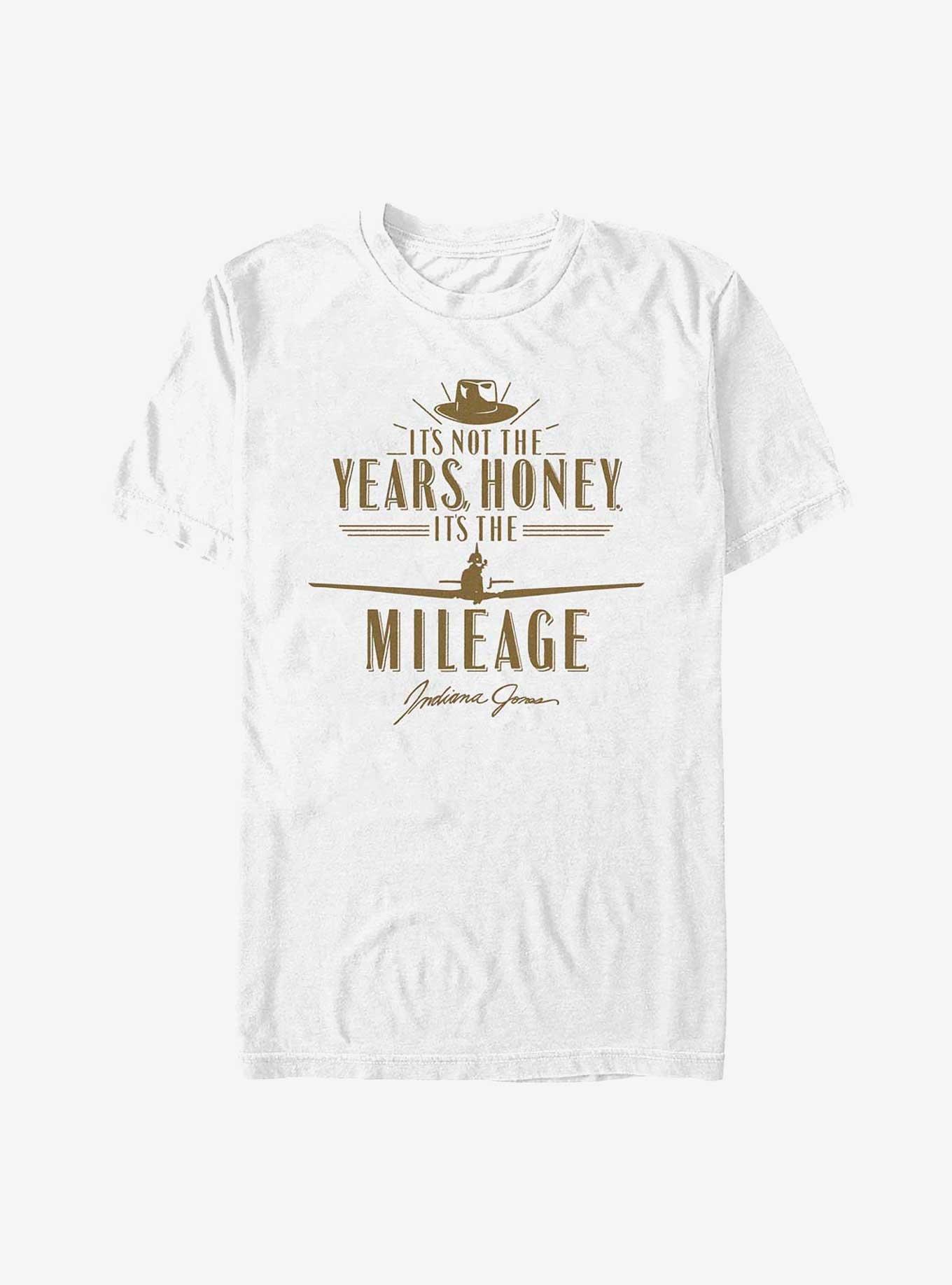 Indiana Jones It's The Mileage T-Shirt, WHITE, hi-res