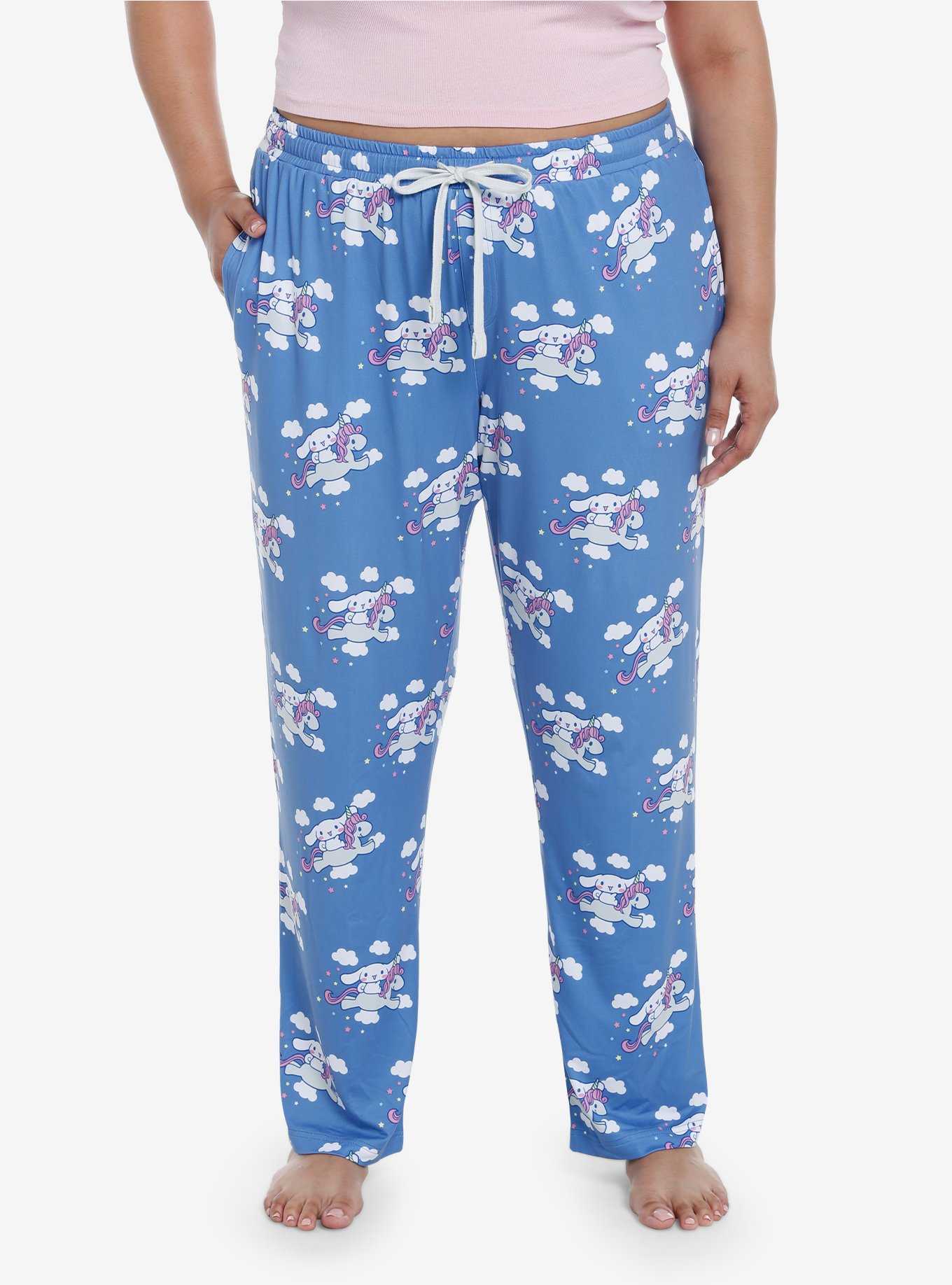 Cinnamoroll Unicorns Girls Pajama Pants Plus Size, , hi-res