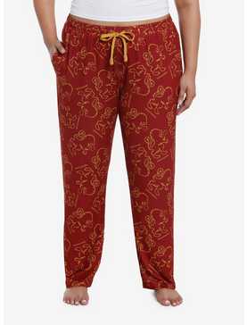 Harry Potter Gryffindor Mascot Girls Pajama Pants Plus Size, , hi-res
