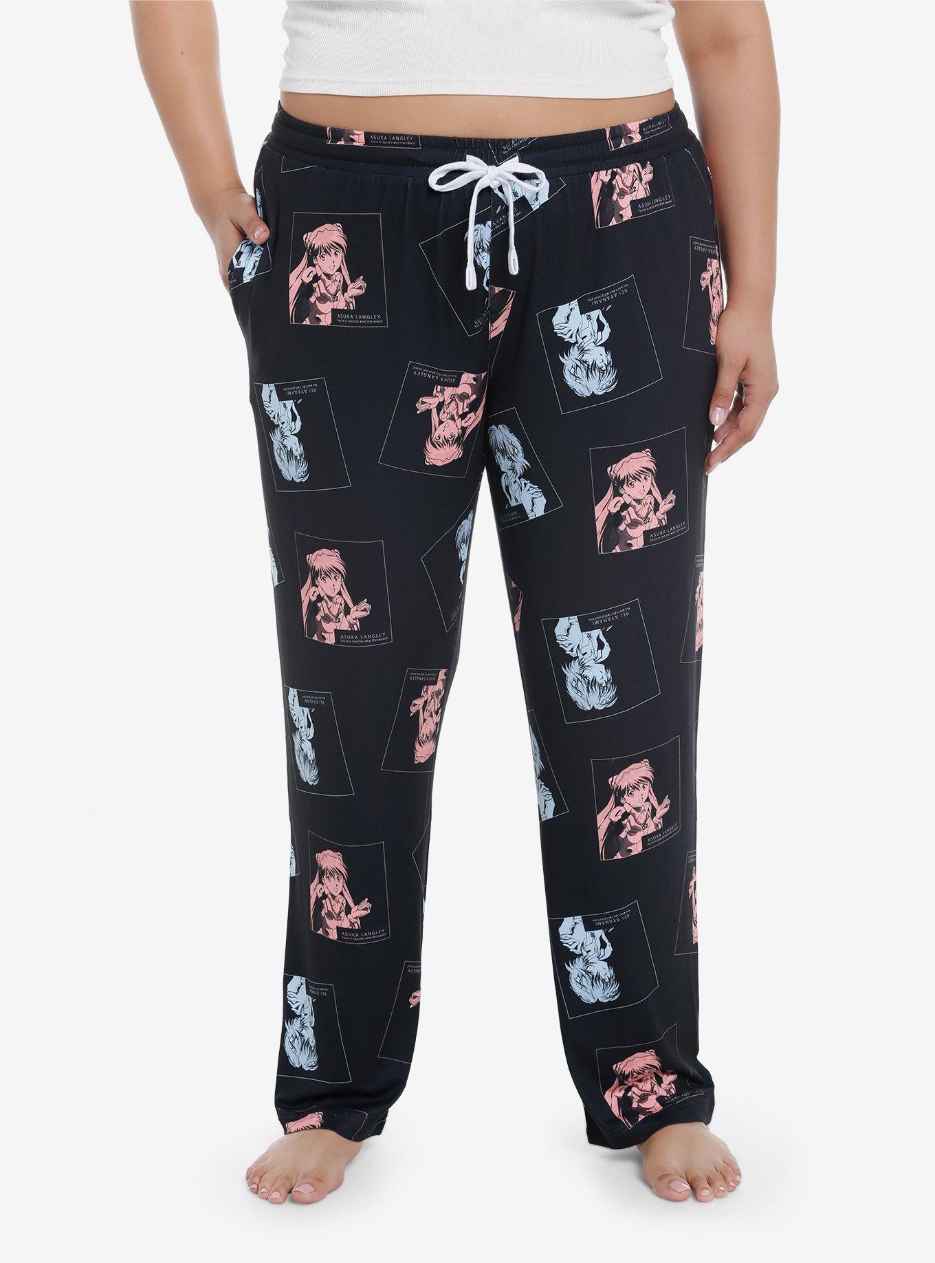 Neon Genesis Evangelion Rei & Asuka Pajama Pants Plus Size | Hot Topic