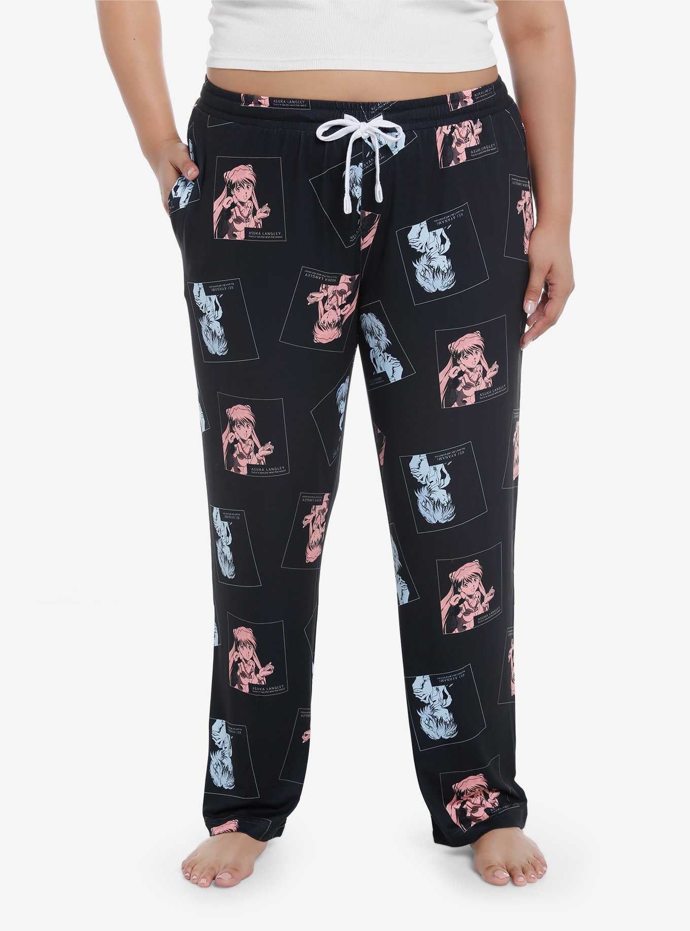 Neon Genesis Evangelion Rei & Asuka Pajama Pants Plus Size, , hi-res