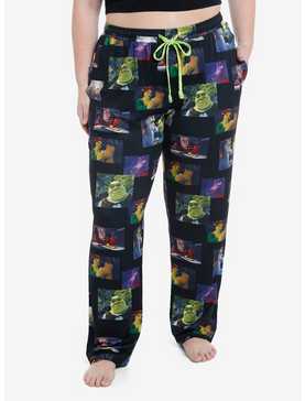Shrek Film Scenes Girls Pajama Pants Plus Size, , hi-res