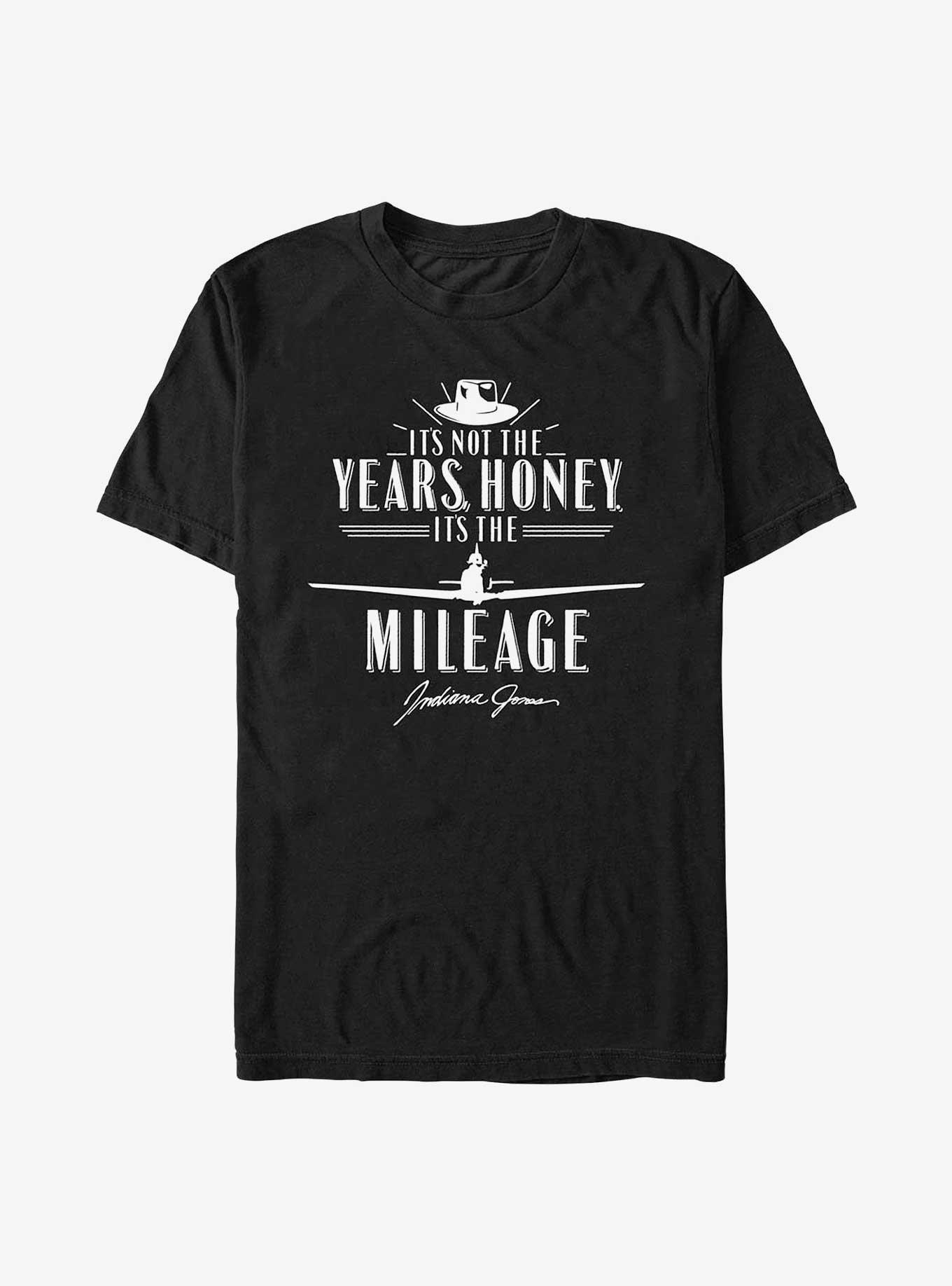 Indiana Jones Its The Mileage T-Shirt, BLACK, hi-res