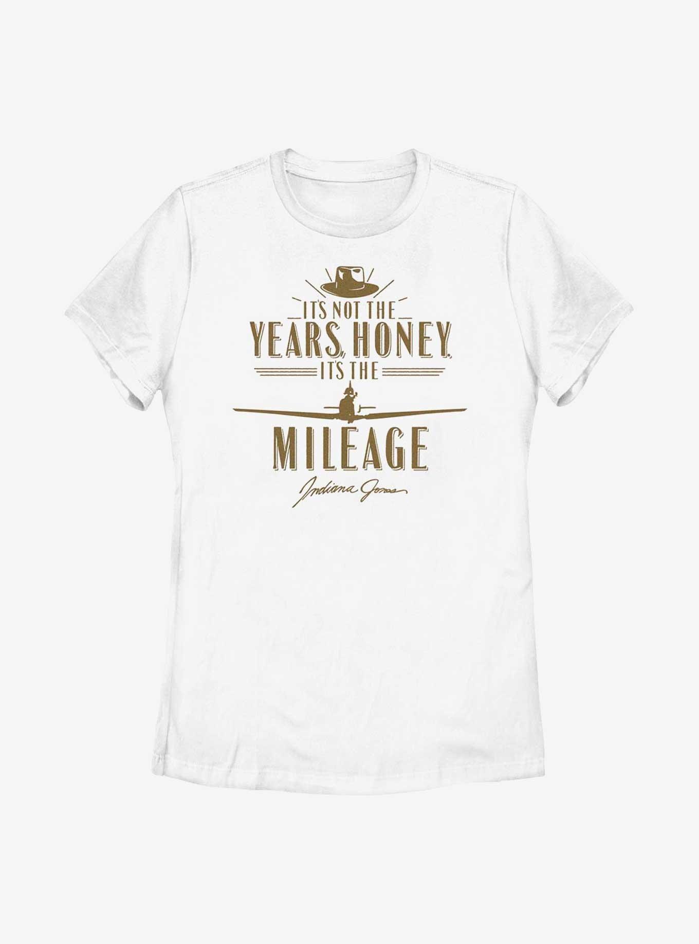 Indiana Jones Its The Mileage Womens T-Shirt, WHITE, hi-res