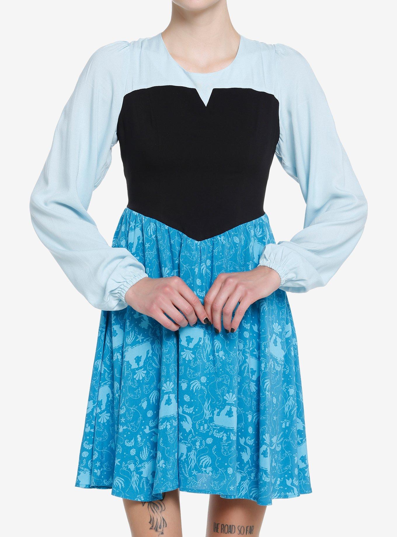 The Little Mermaid 2023 Dress Dreamy Collection Little Mermaid Ariel Live  Action Light Blue Dress Hana Castle Store
