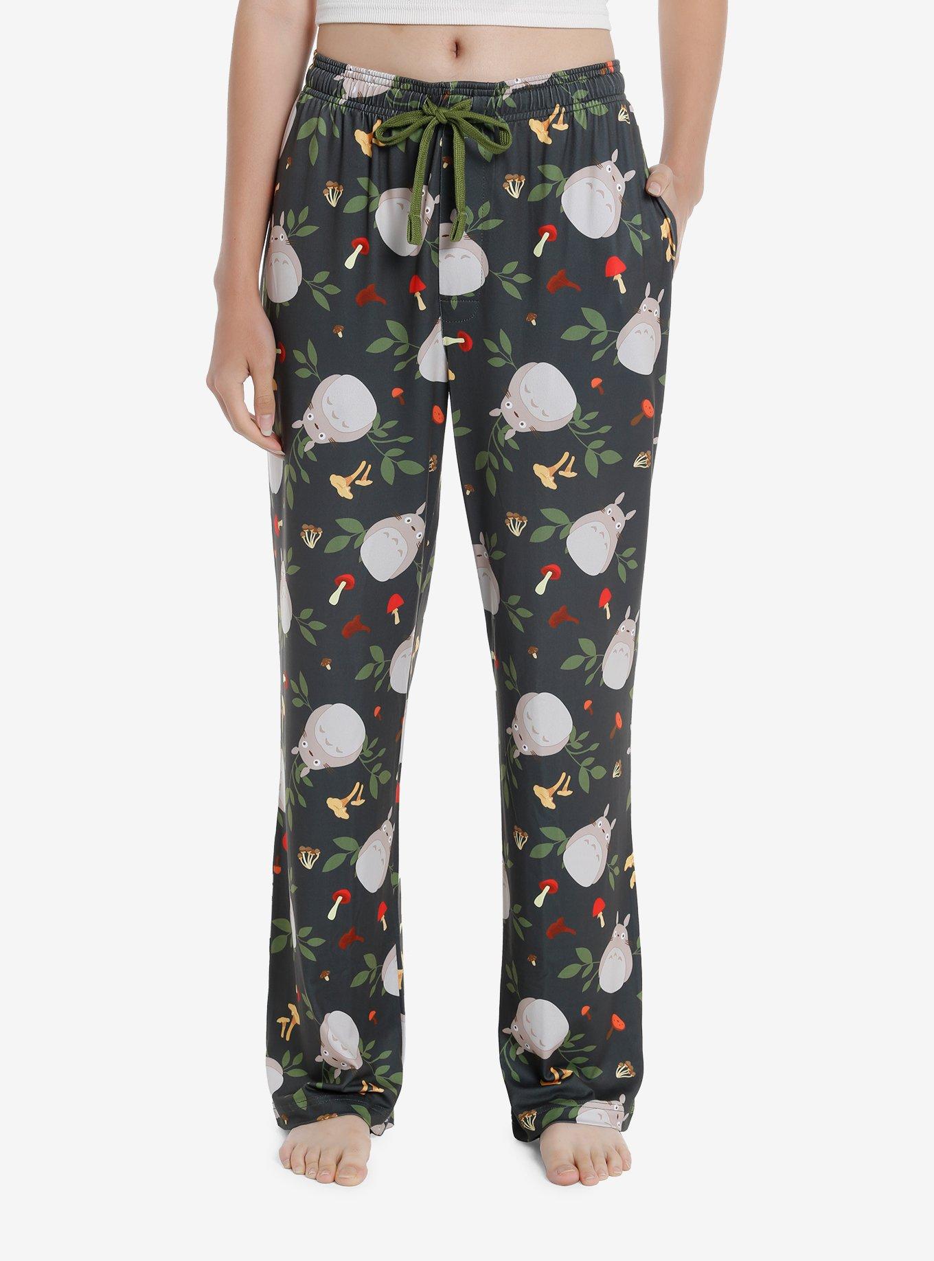 Studio Ghibli My Neighbor Totoro Totoro & Mushrooms Pajama Pants, GREY, hi-res