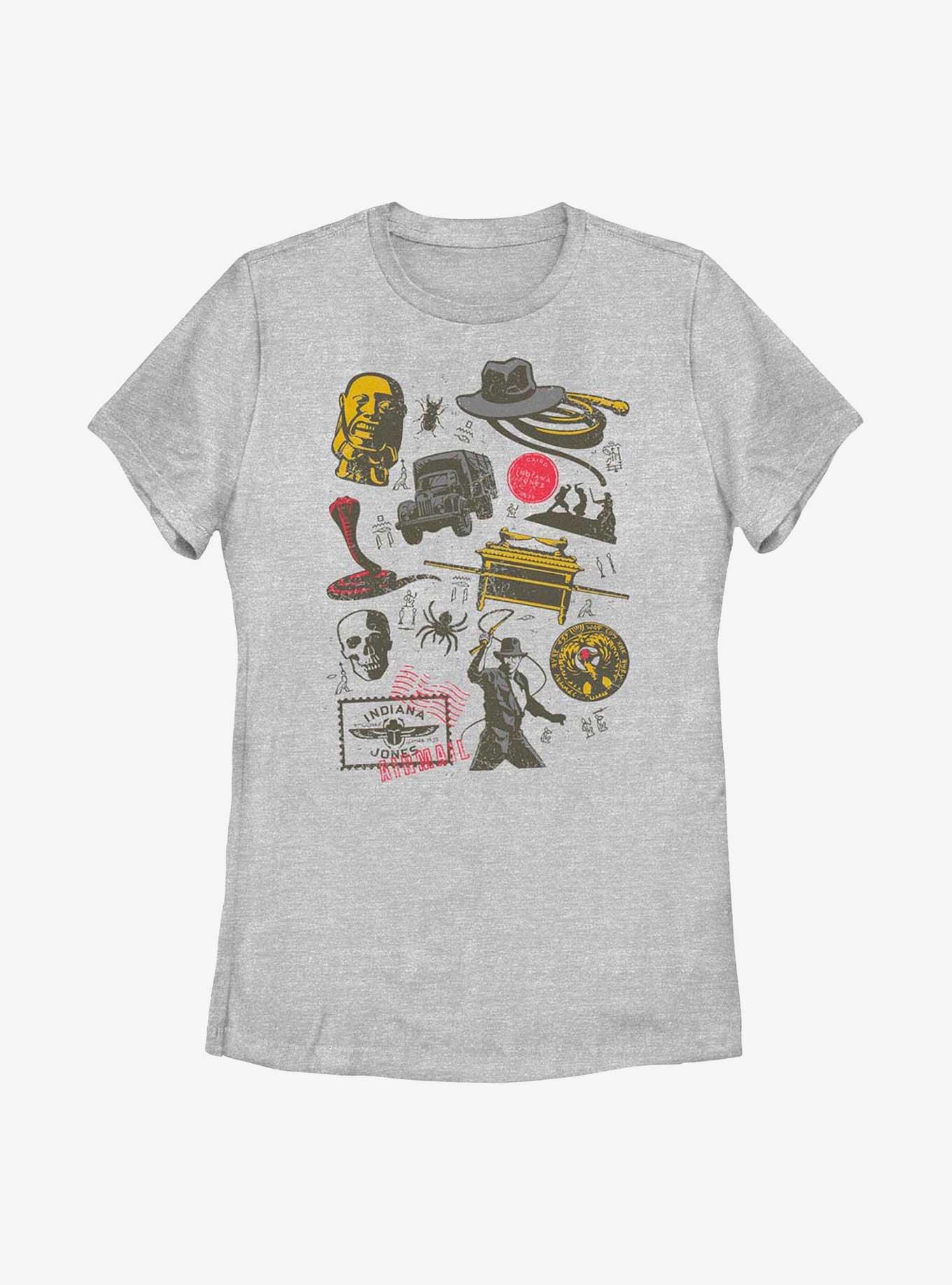 Indiana Jones Iconic Adventures Womens T-Shirt, ATH HTR, hi-res