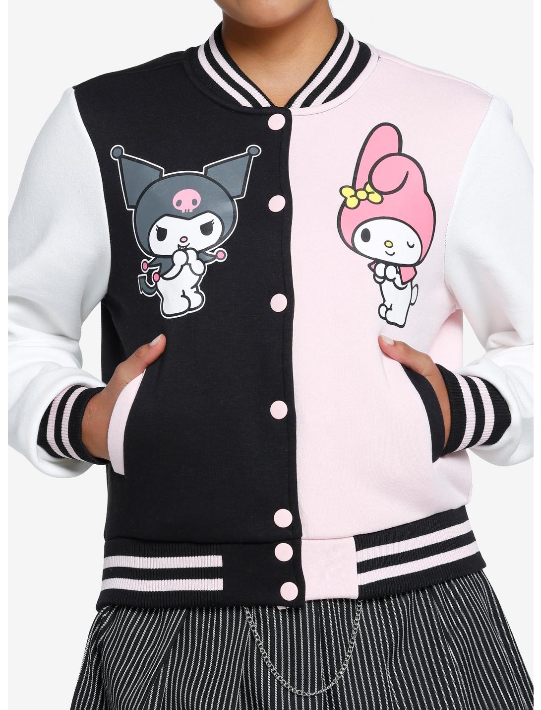 My Melody & Kuromi Split Varsity Jacket, MULTI, hi-res