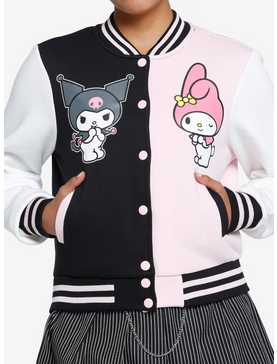 My Melody & Kuromi Split Varsity Jacket, , hi-res