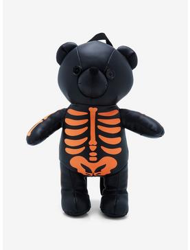 Black & Orange Skeleton Bear Mini Backpack, , hi-res