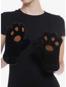 Black Bear Fuzzy Paw Glove Set, , hi-res