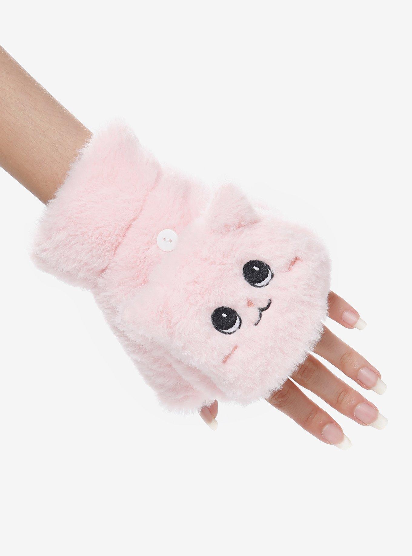 Cat Pink Plush Glommets, , hi-res