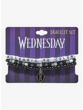 Wednesday Monochrome Beaded Bracelet Set, , hi-res