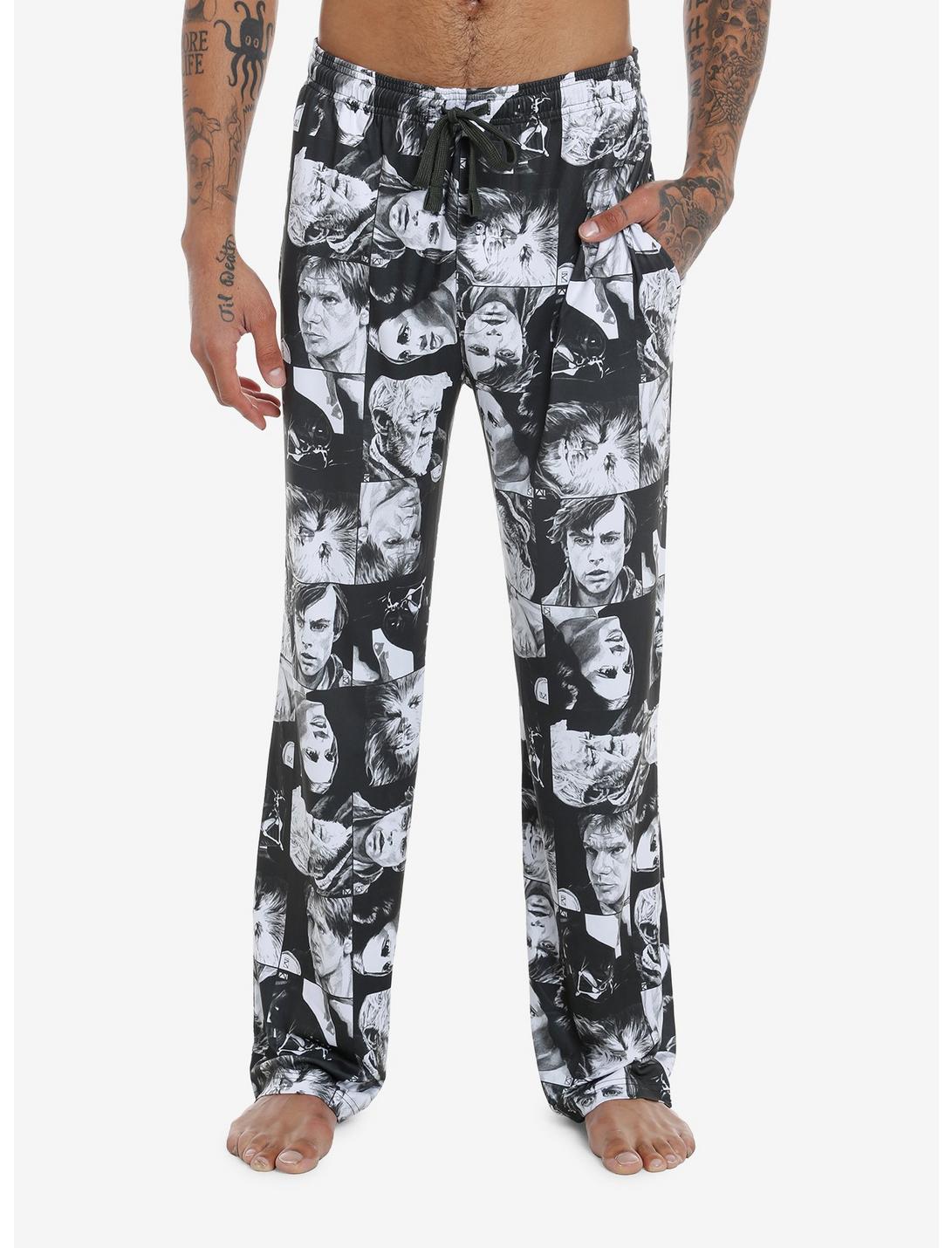 Star Wars Collage Pajama Pants, BLACK, hi-res