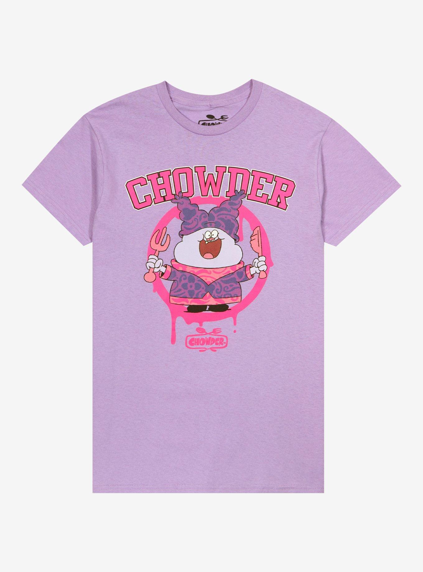 Chowder Portrait Pastel Boyfriend Fit Girls T-Shirt, MULTI, hi-res
