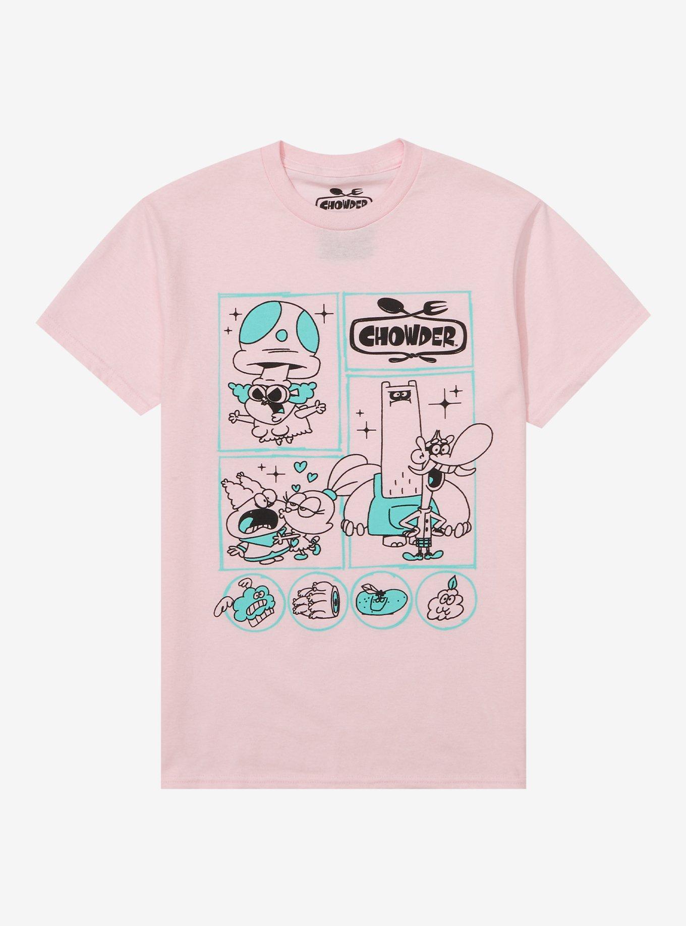 Chowder Character Grid Boyfriend Fit Girls T-Shirt | Hot Topic