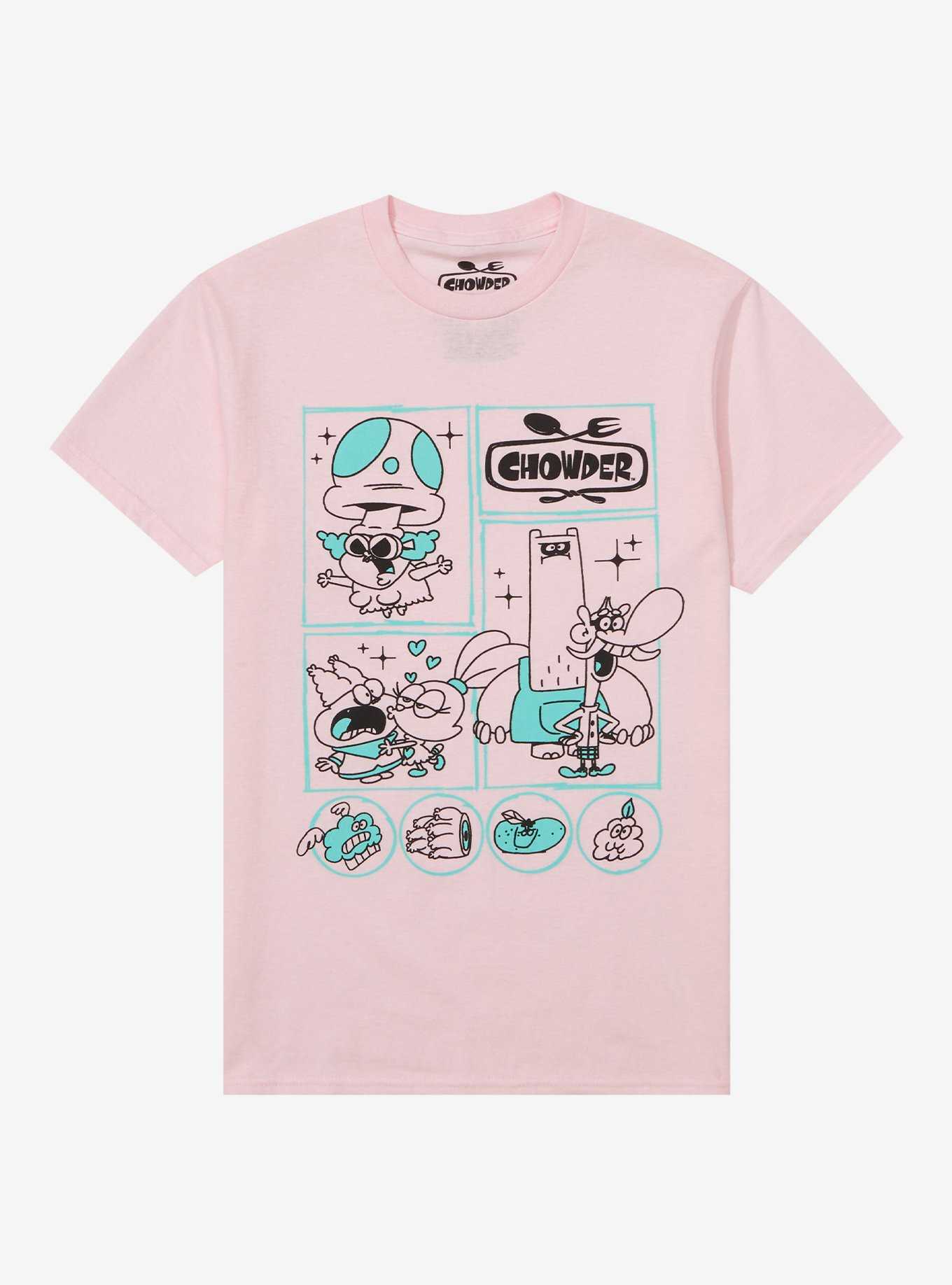 Chowder Character Grid Boyfriend Fit Girls T-Shirt, , hi-res