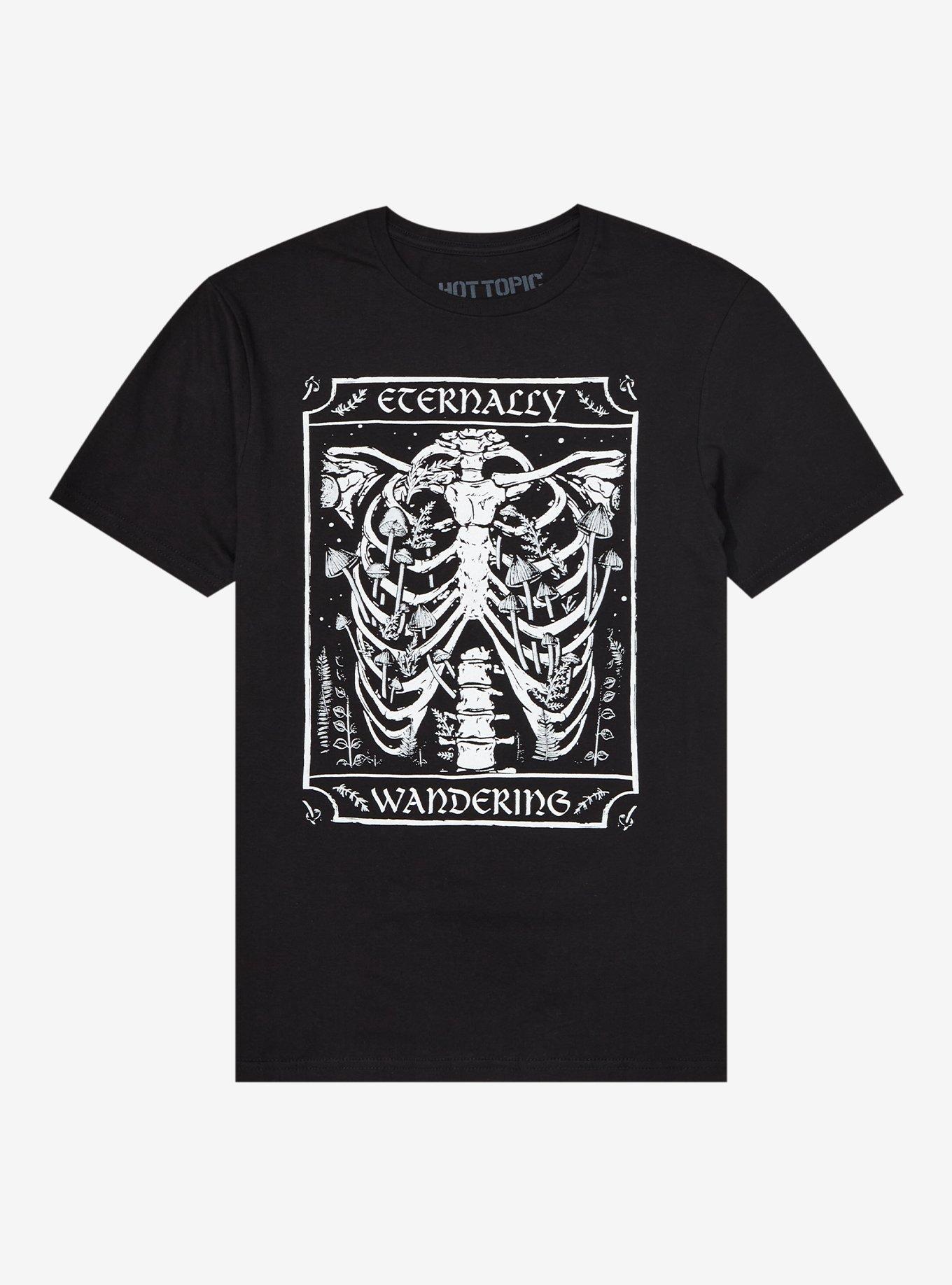 Eternally Wandering Ribcage Boyfriend Fit Girls T-Shirt, , hi-res