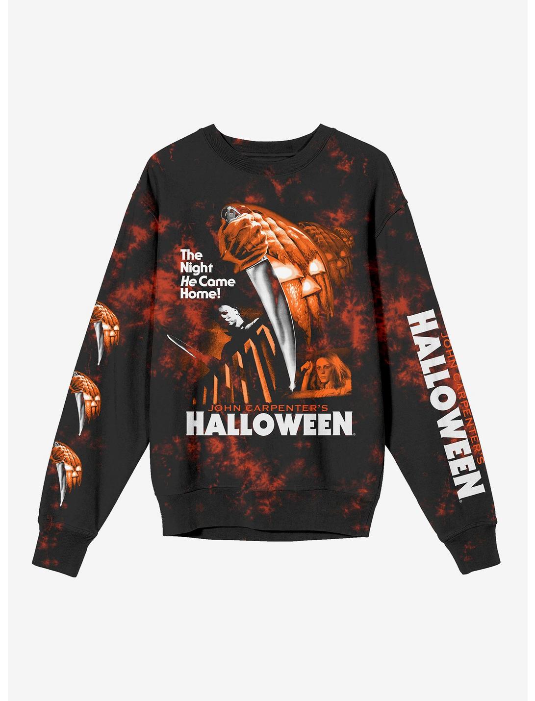 Halloween Tie-Dye Girls Oversized Sweatshirt, MULTI, hi-res