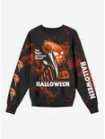 Halloween Tie-Dye Girls Oversized Sweatshirt, MULTI, hi-res