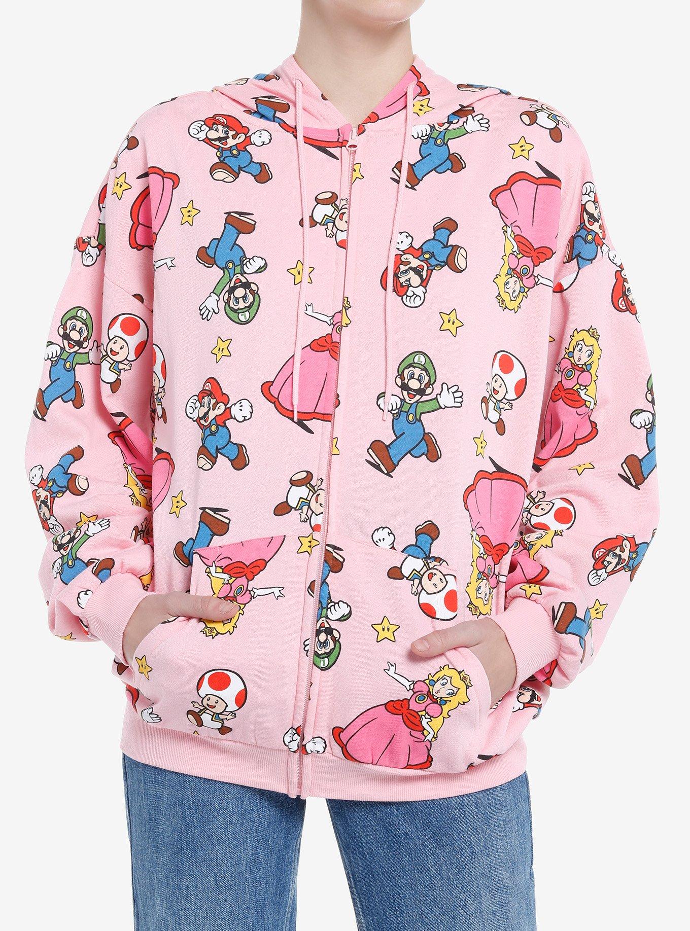 Super mario discount zip up hoodie