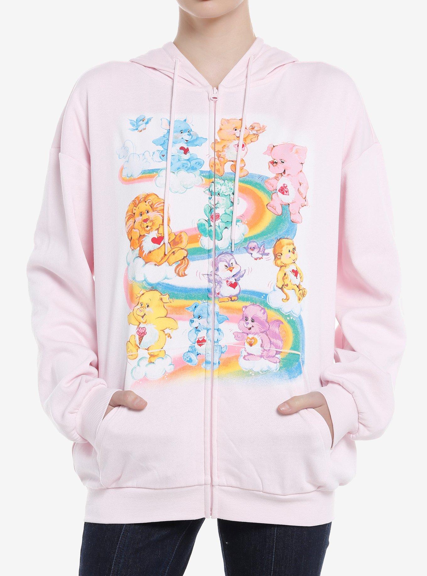 Care Bears Cousins Jumbo Graphic Pastel Girls Hoodie