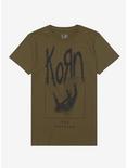 Korn The Nothing Green Boyfriend Fit Girls T-Shirt, MILITARY GREEN, hi-res