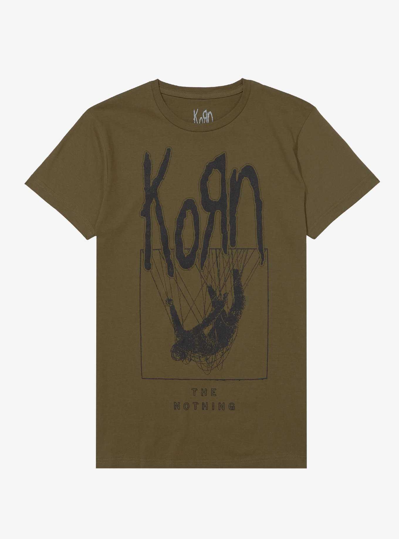 Korn The Nothing Green Boyfriend Fit Girls T-Shirt, , hi-res