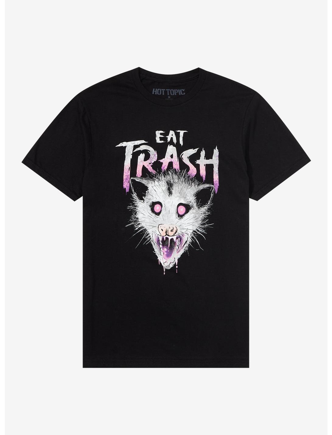 Eat Trash Possum Boyfriend Fit Girls T-Shirt, MULTI, hi-res