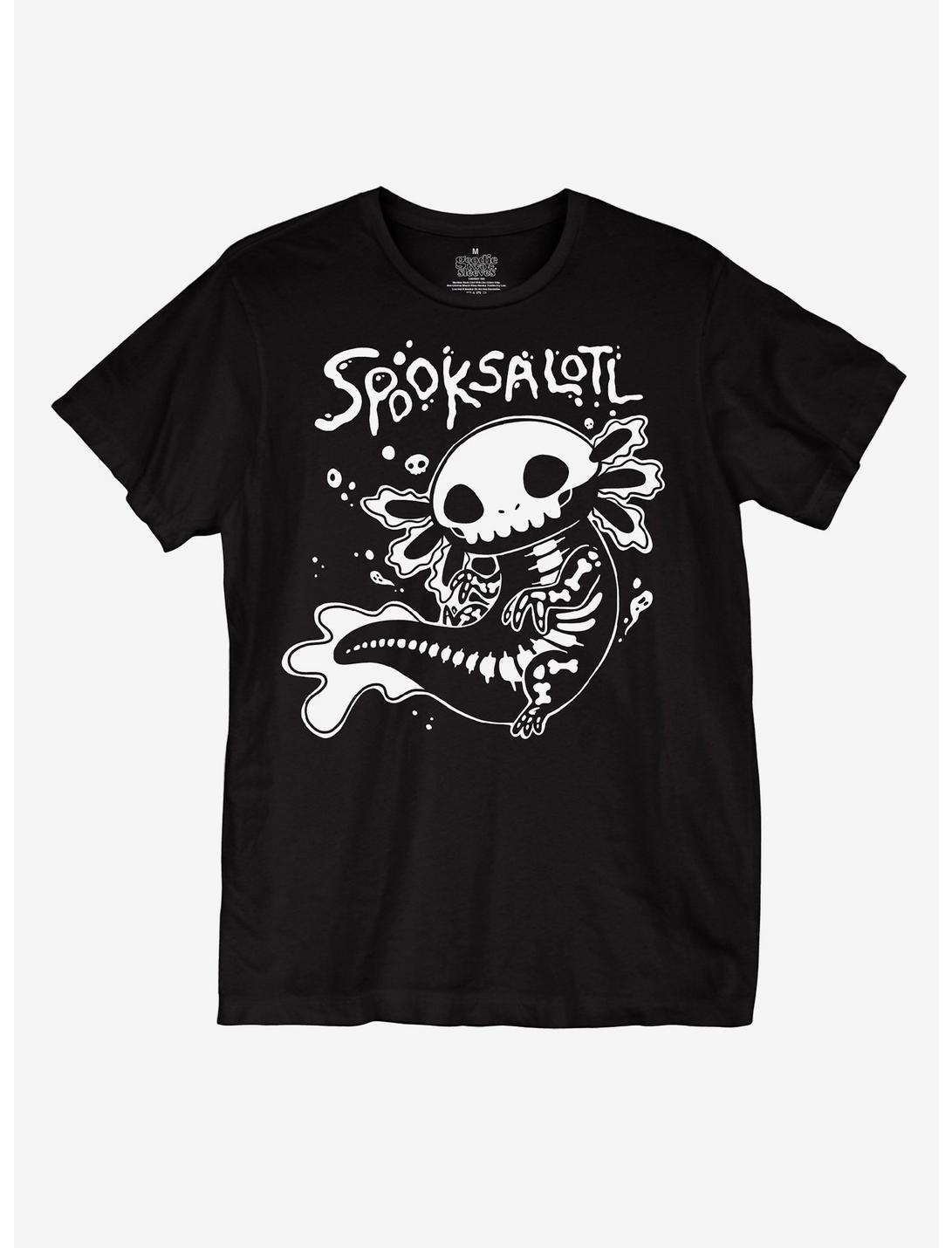 Skeleton Axolotl Boyfriend Fit Girls T-Shirt, MULTI, hi-res