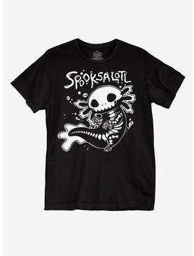 Skeleton Axolotl Boyfriend Fit Girls T-Shirt, , hi-res