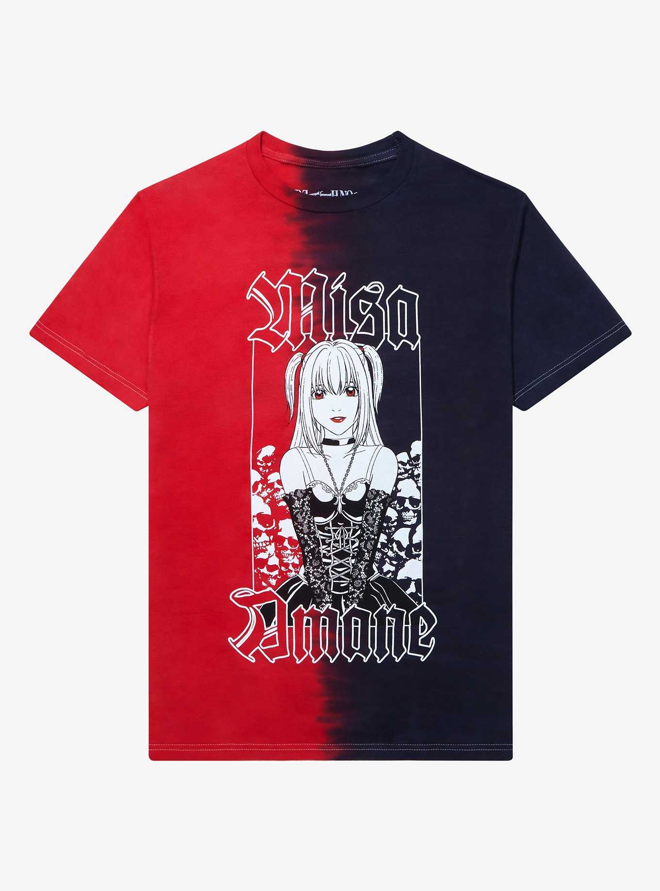 Death Note Misa Amane Split Portrait Boyfriend Fit Girls T-Shirt, , hi-res
