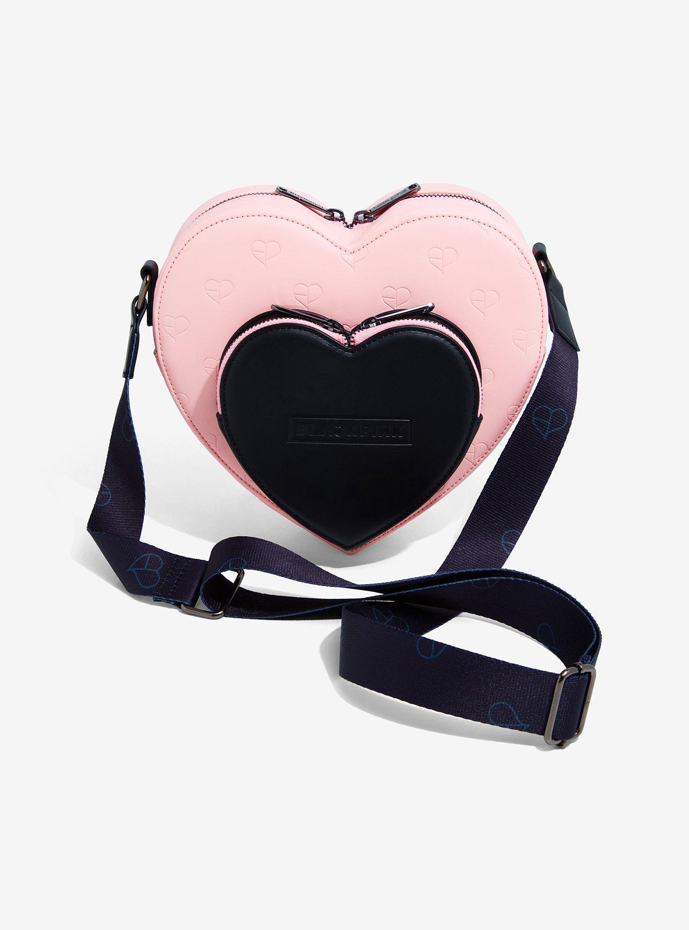 Loungefly BLACKPINK Allover Print Heart Crossbody Bag, , hi-res