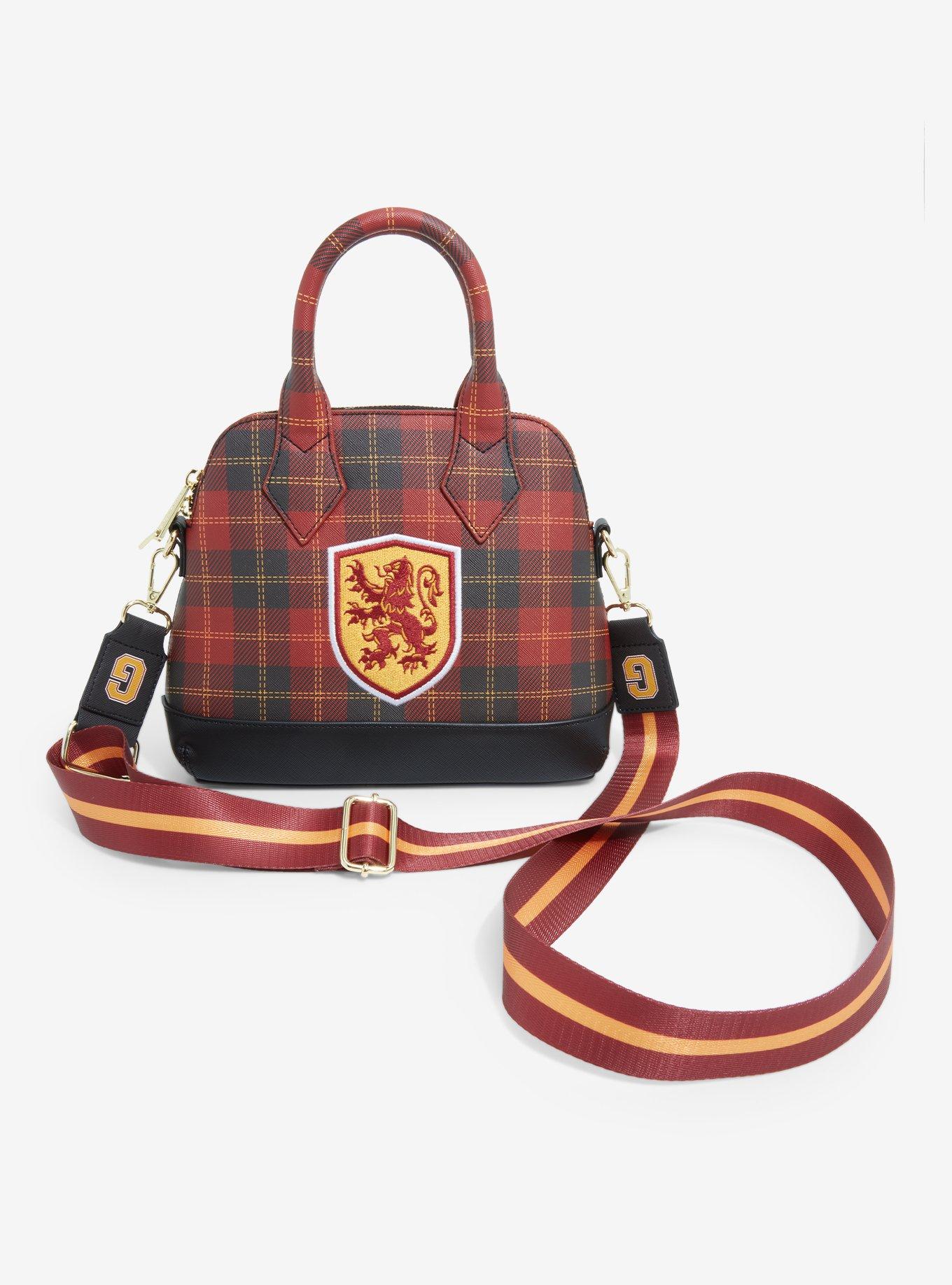 Copy of Loungefly : Harry Potter Gryffindor Patch Varsity Plaid Crossbody  Bag - Annies Hallmark and Gretchens Hallmark $65.00