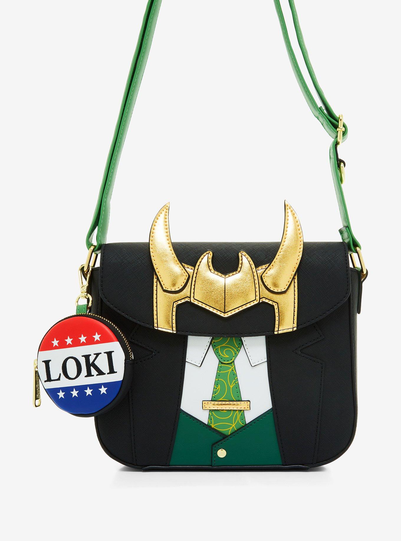 Loungefly Marvel Loki President Loki Figural Crossby Bag, , hi-res