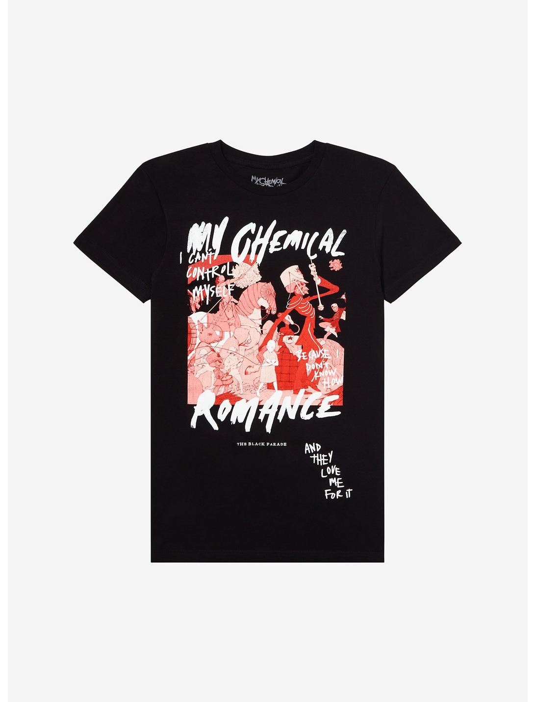 My Chemical Romance Black Parade Red Boyfriend Fit Girls T-Shirt, BLACK, hi-res