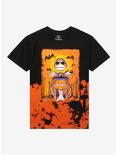 The Nightmare Before Christmas Jack Pumpkin Dip-Dye Boyfriend Fit Girls T-Shirt, MULTI, hi-res