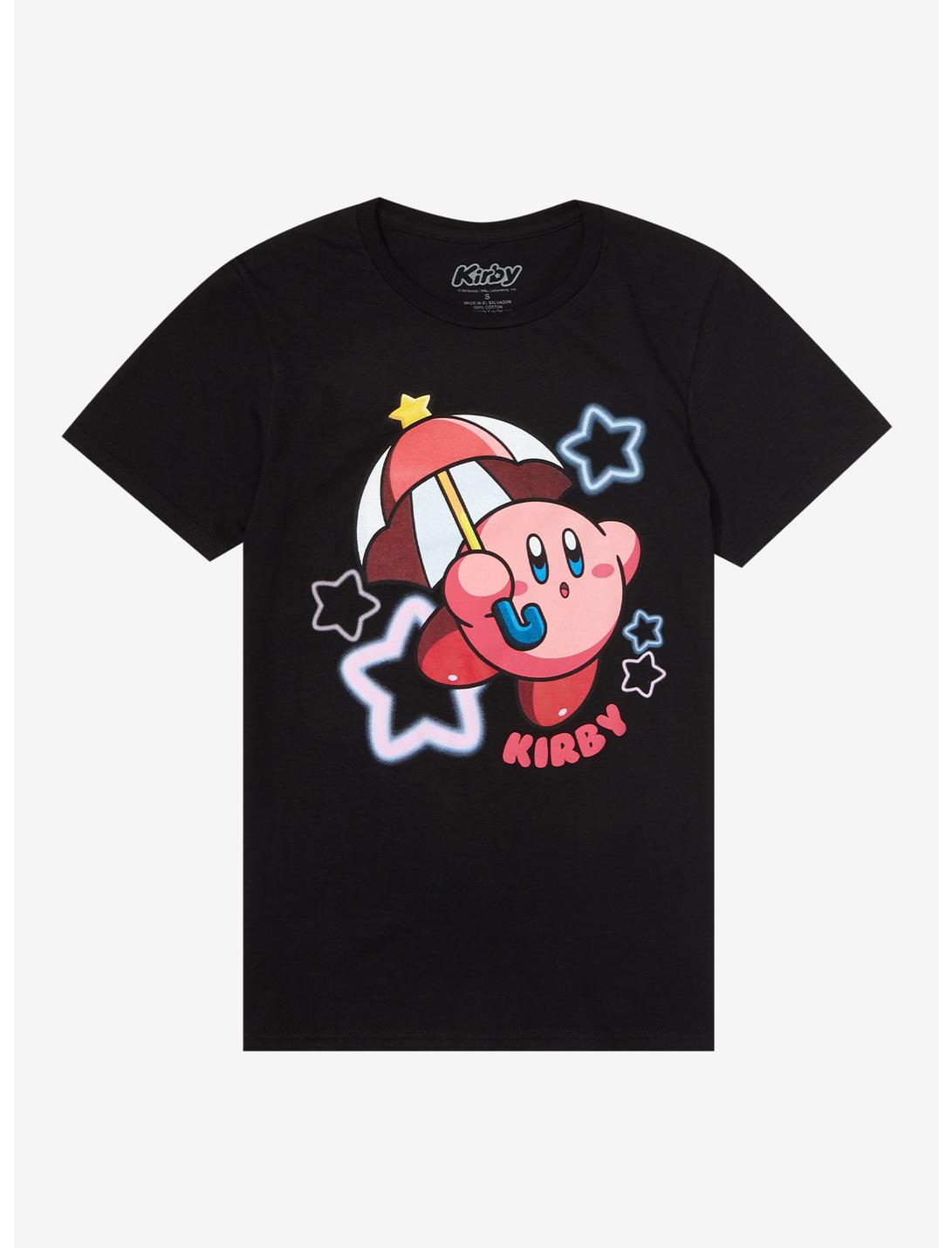 Kirby Umbrella Star Boyfriend Fit Girls T-Shirt, MULTI, hi-res