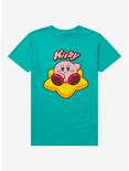 Kirby Warp Star Teal Boyfriend Fit Girls T-Shirt, MULTI, hi-res