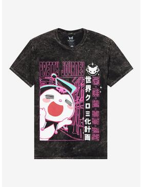 Kuromi's Pretty Journey Dark Wash Boyfriend Fit Girls T-Shirt, , hi-res