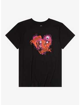 The Nightmare Before Christmas Jack & Sally Eternal Love Heart Girls T-Shirt, , hi-res