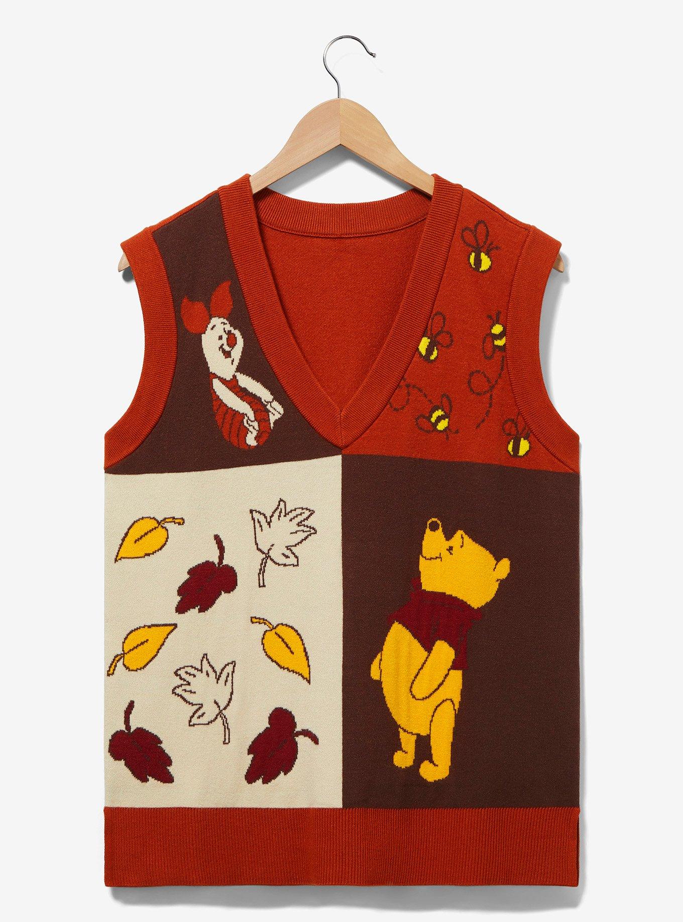 Disney Winnie the Pooh Fall Icons Color Block Sweater Vest - BoxLunch Exclusive, MULTI, hi-res