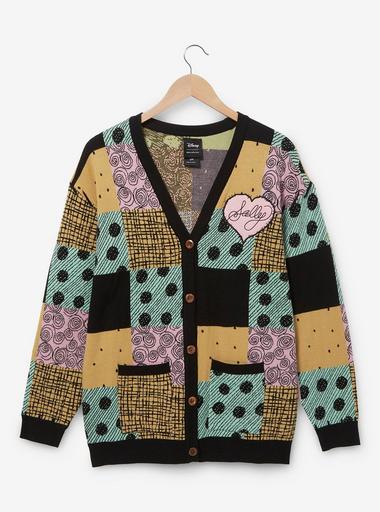 Her Universe Disney The Nightmare Before Christmas Sally Women s Patchwork Cardigan BoxLunch Exclusive BoxLunch